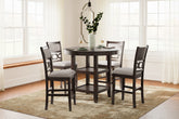 Prime Furniture - Ashley Furniture - Langwest Dining Room - Dining Room Table Set (6/CN) / Brown - D422-325